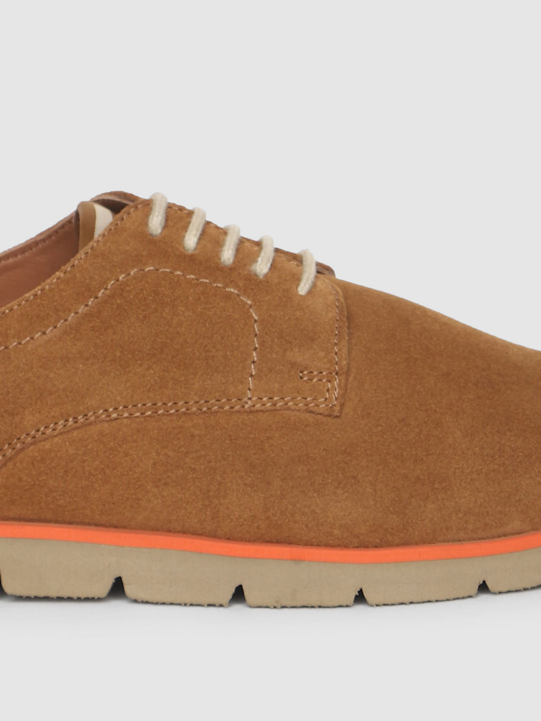 Tan Suede Formal Shoes