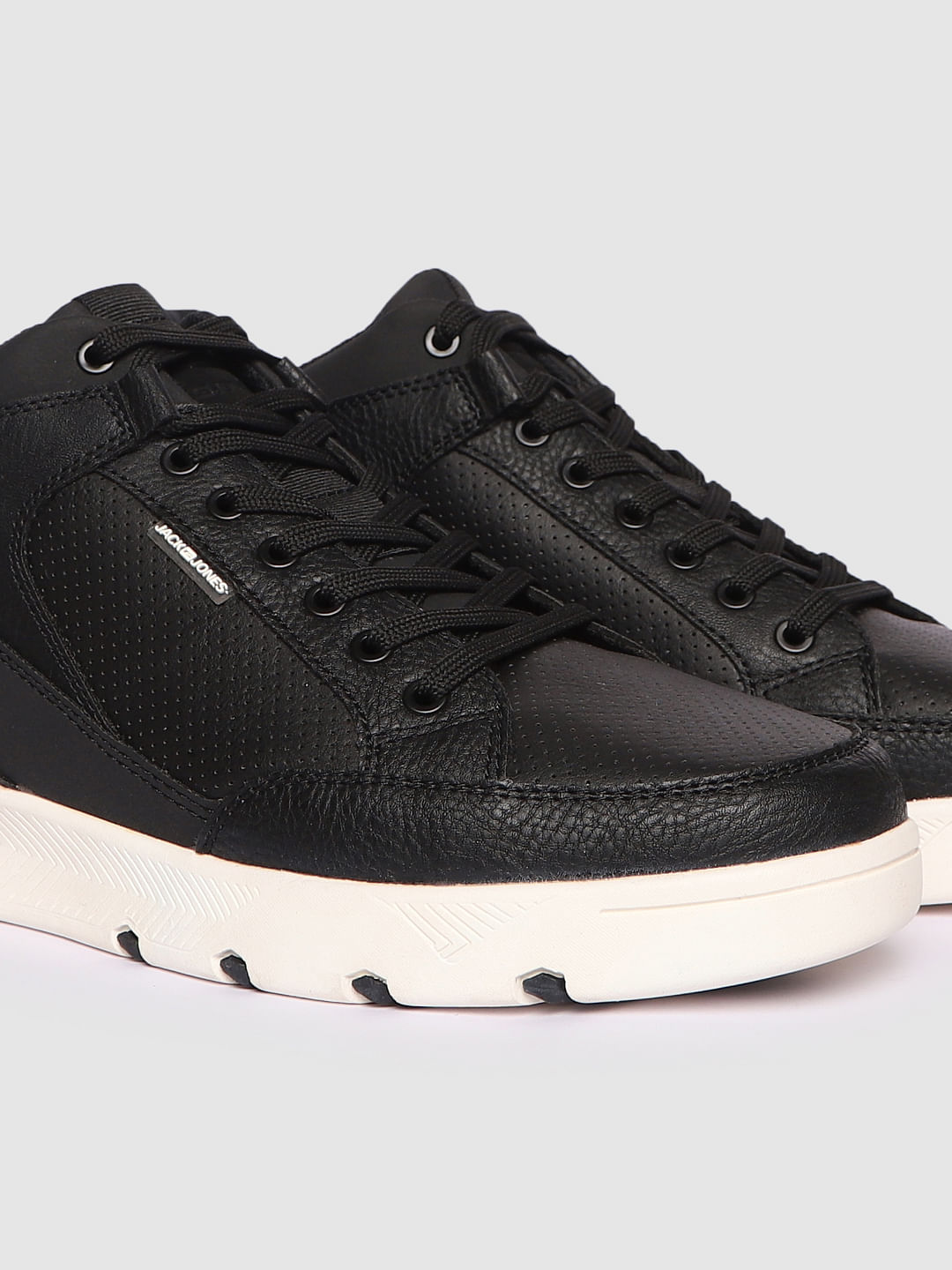 Black Pu Sneakers