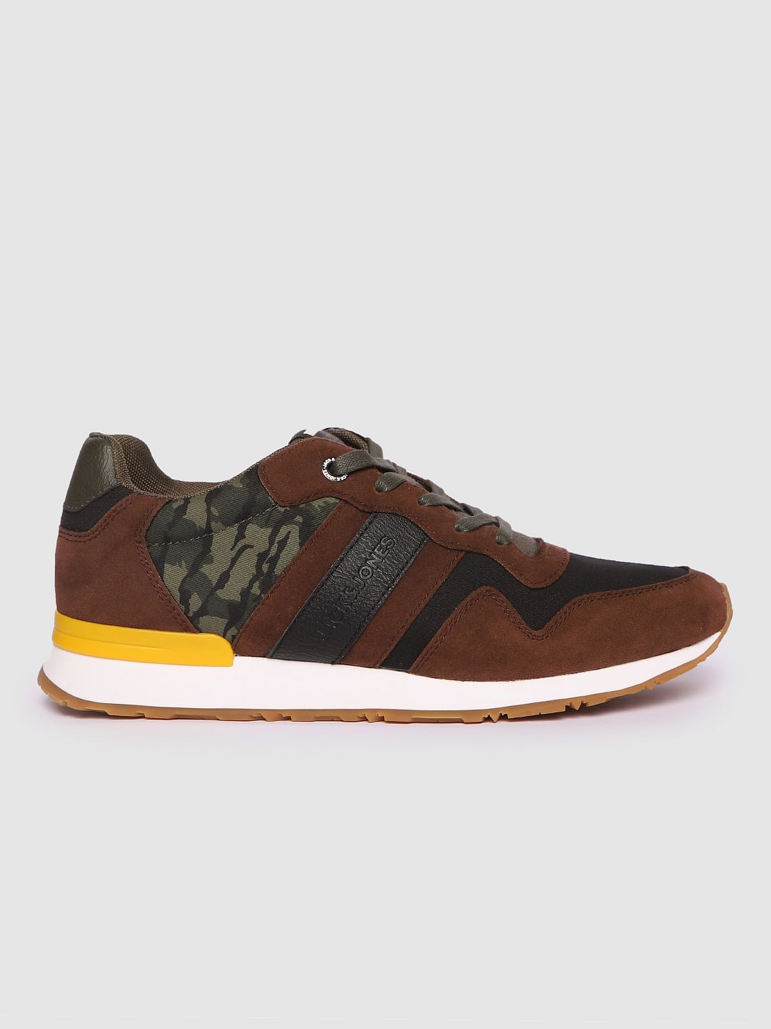 Brown Camo Detail Sneakers