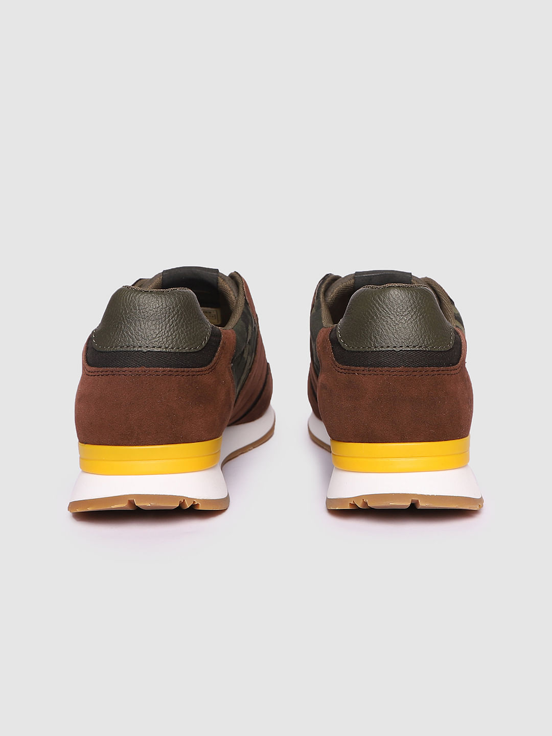 Brown Camo Detail Sneakers