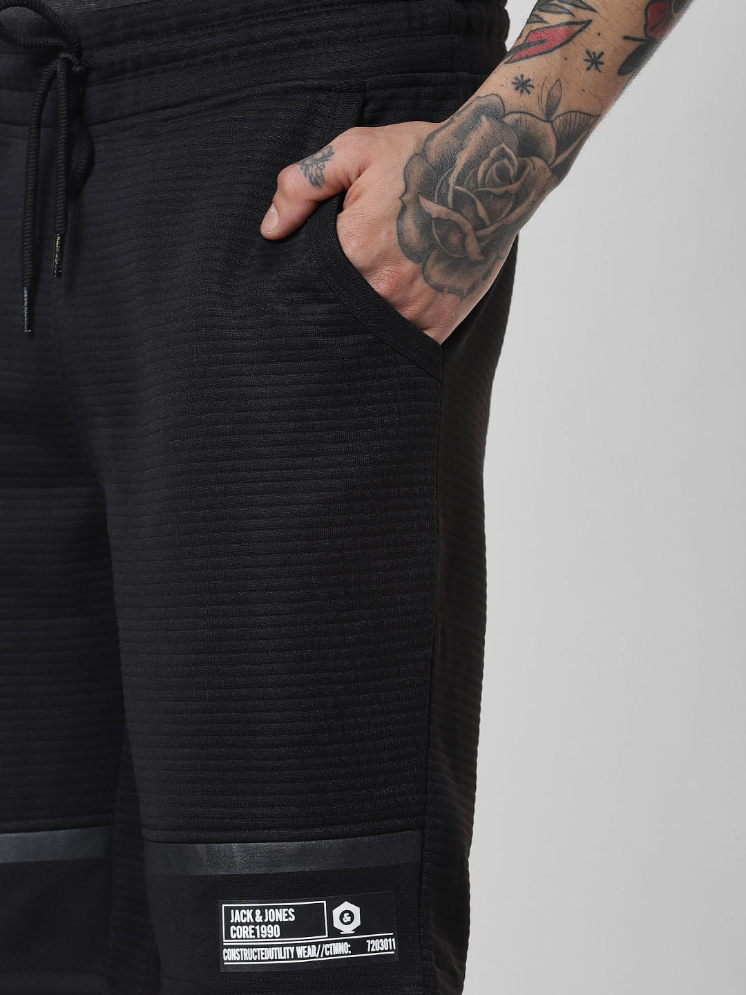Black Drawstring Sweatshorts