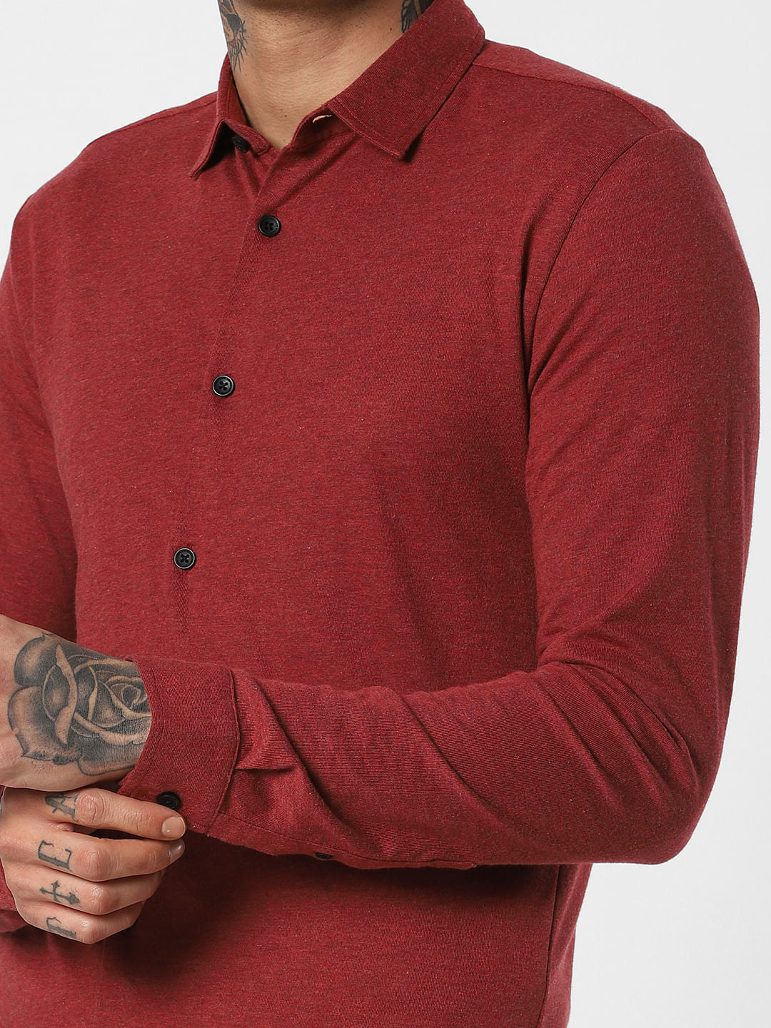 Red Full Sleeves Shirt
