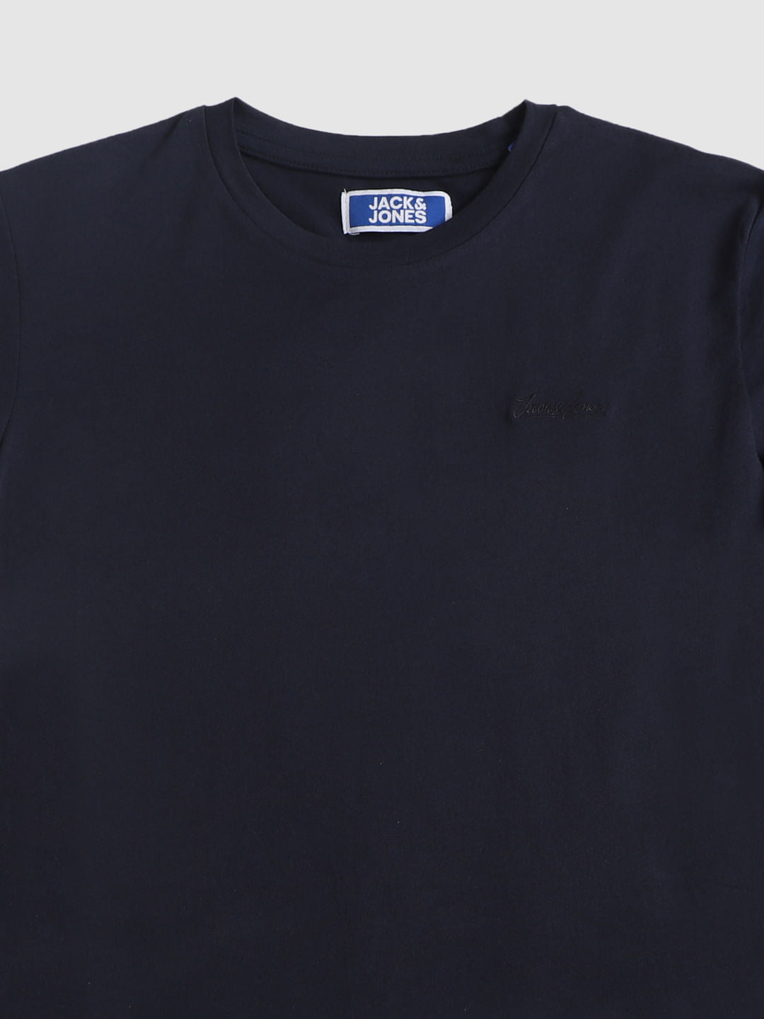 Boys Navy Blue Crew Neck T-Shirt