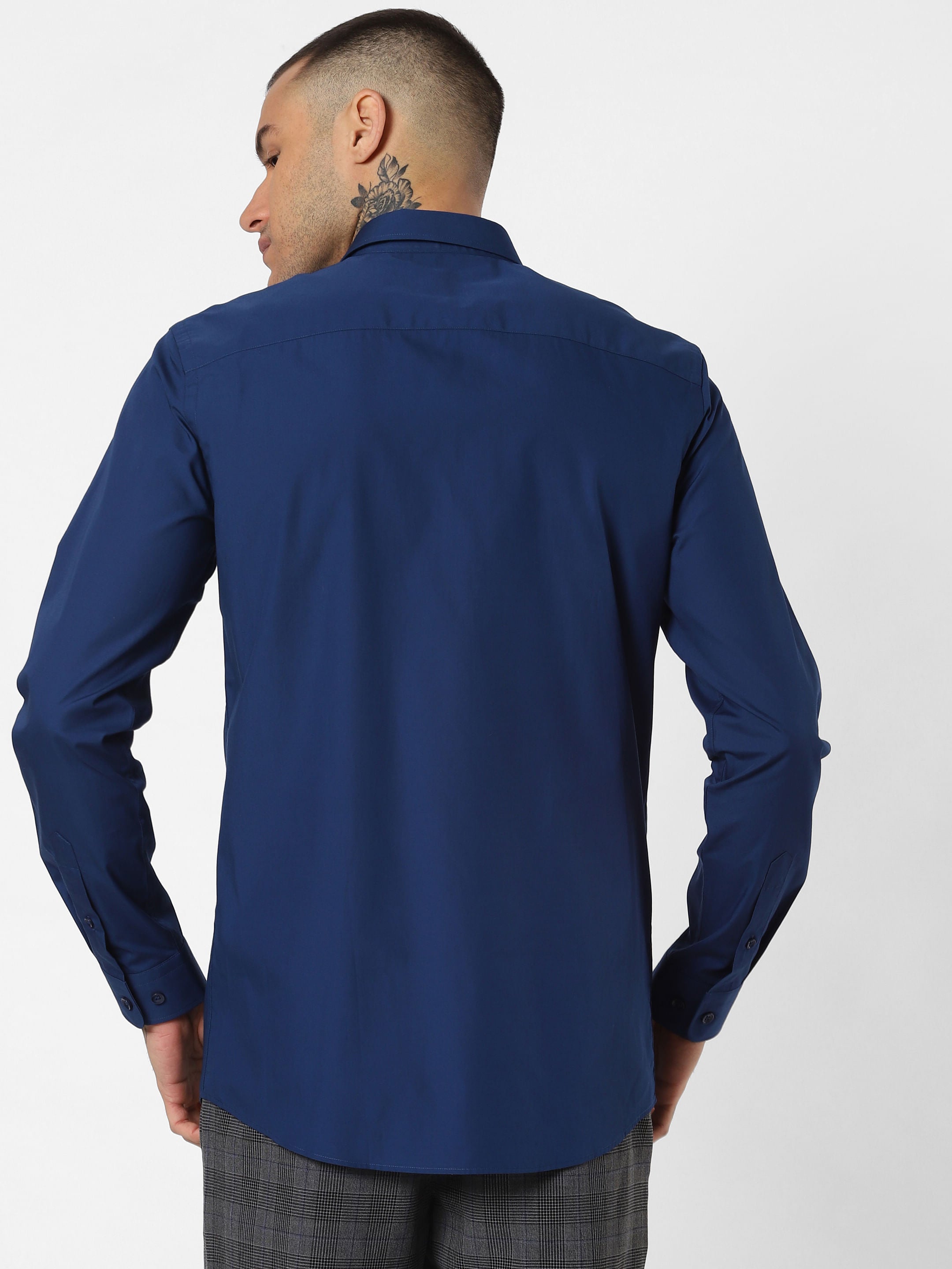 Dark Blue Full Sleeves Shirt