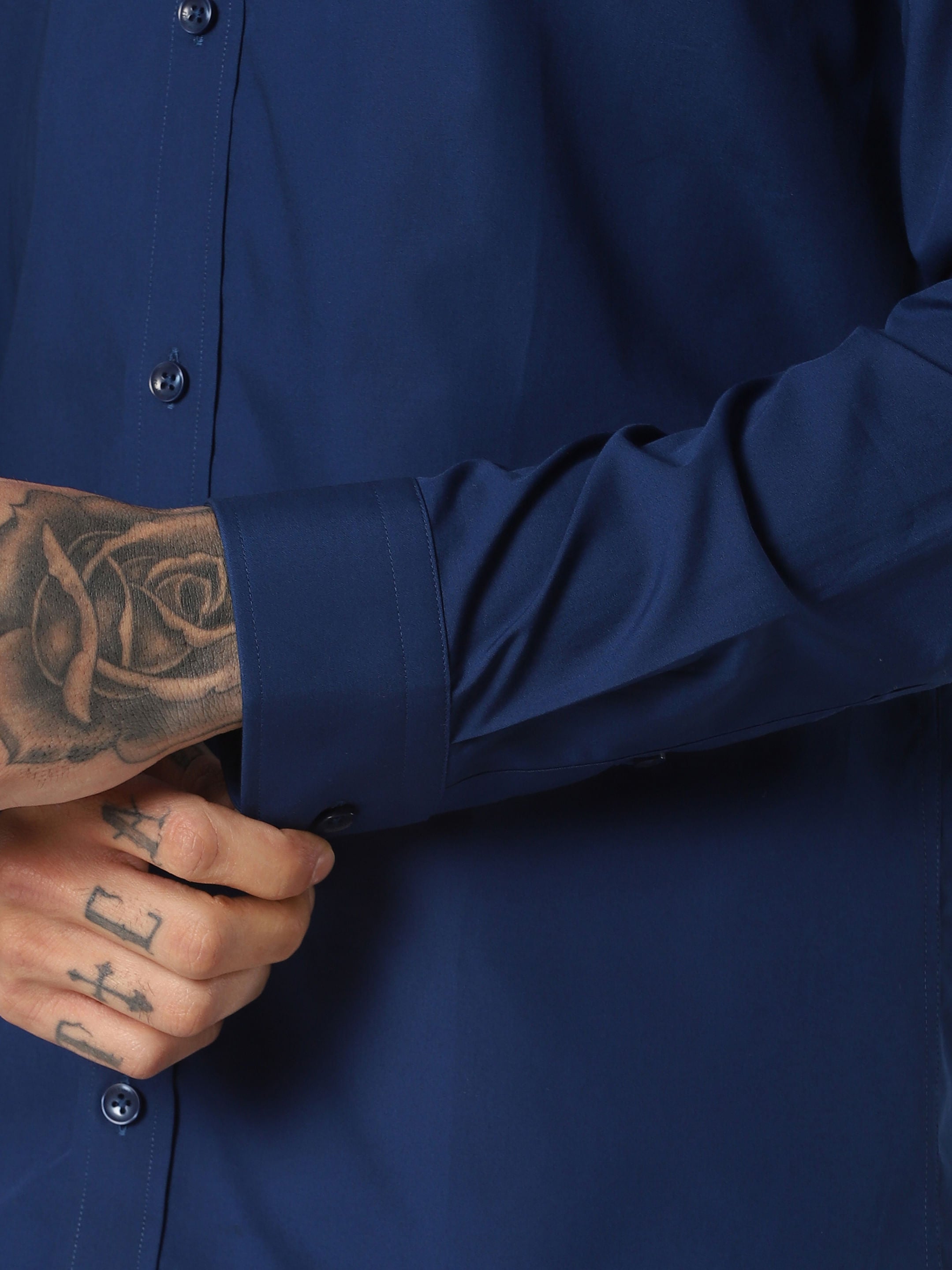 Dark Blue Full Sleeves Shirt