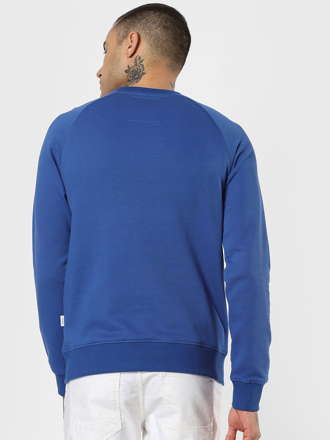 Blue Graphic Print Sweatshirt