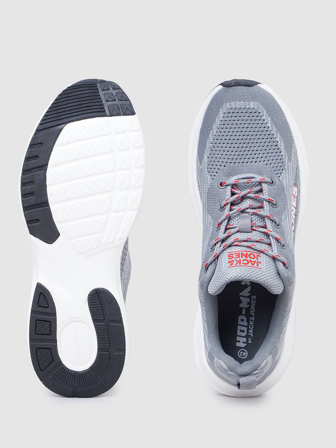 Grey Knit Sneakers