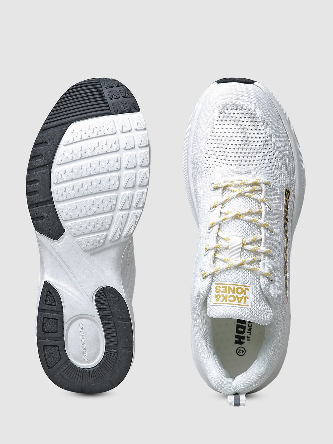 White Knit Sneakers