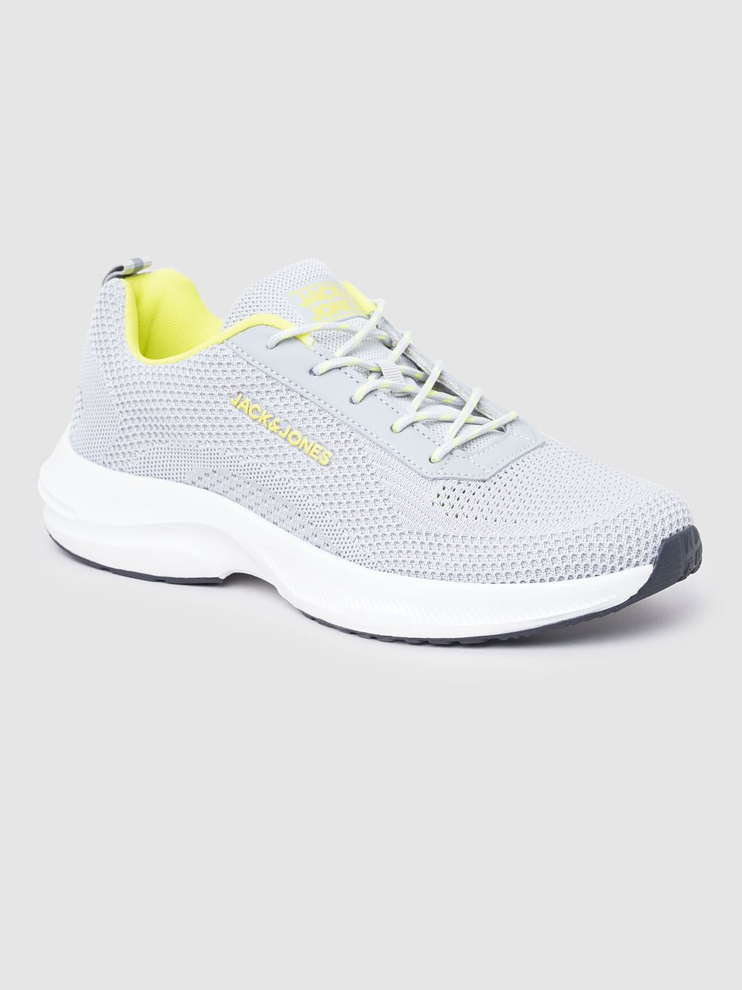 Grey Knit Sneakers