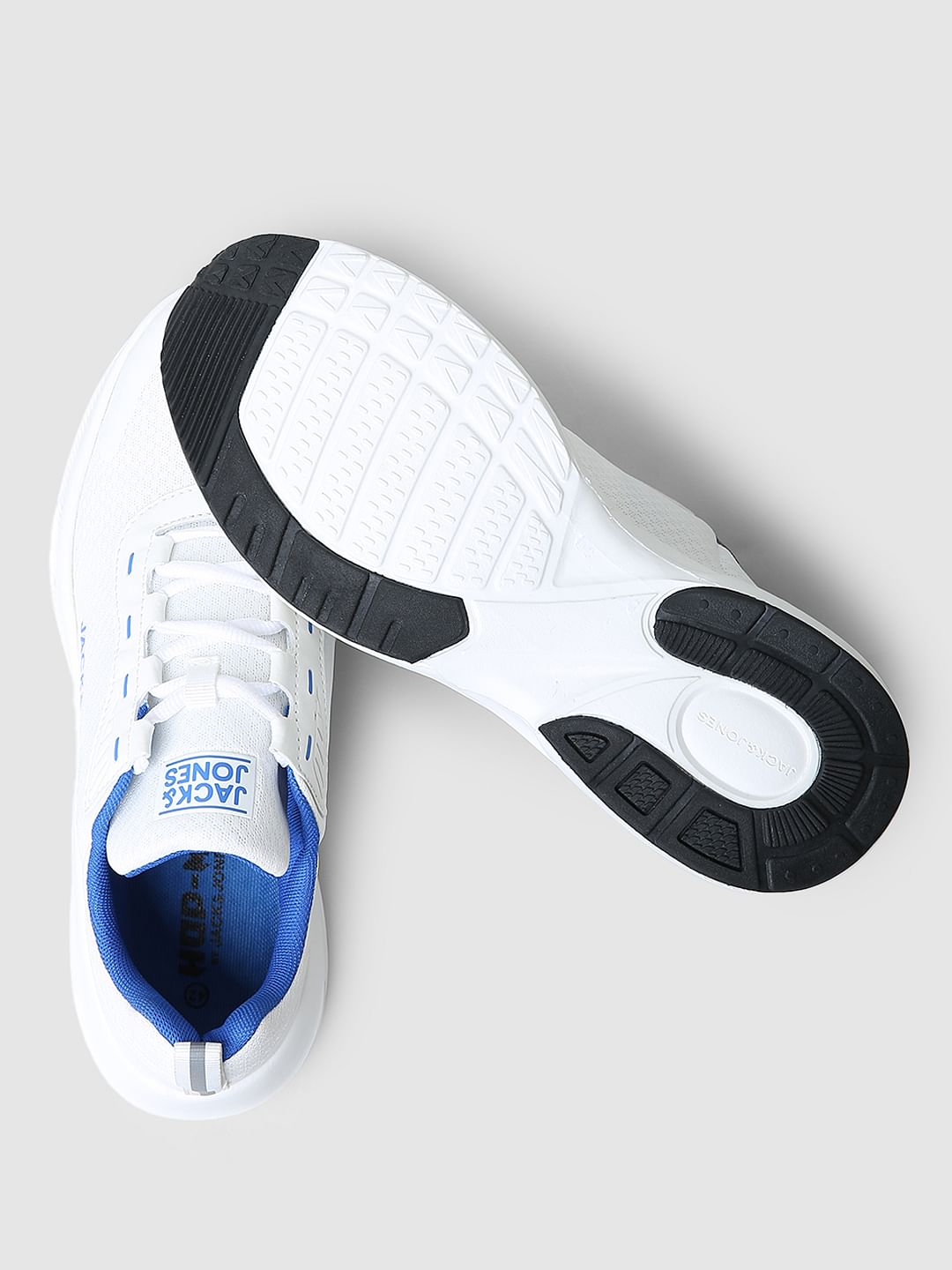 White Colourblocked Sneakers