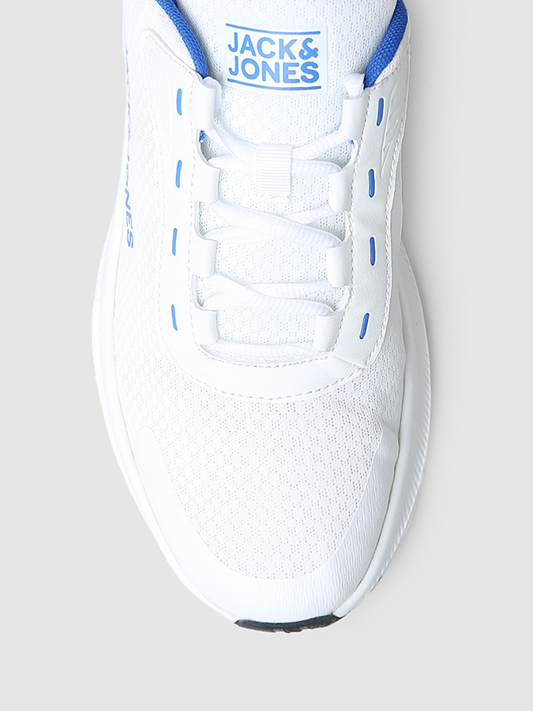 White Colourblocked Sneakers