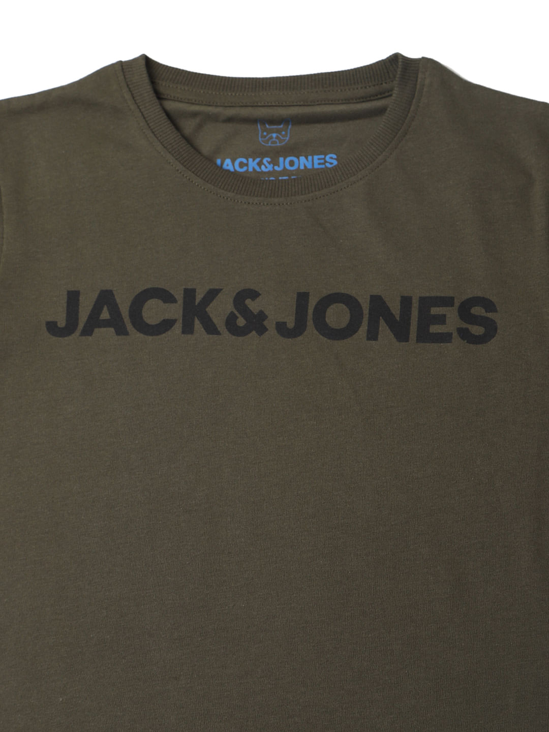 Green Logo Print Crew Neck T-shirt