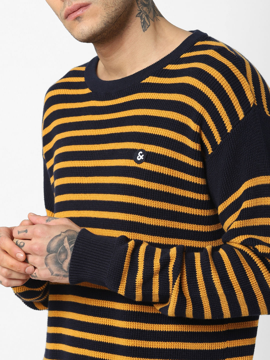 Yellow Striped Pullover