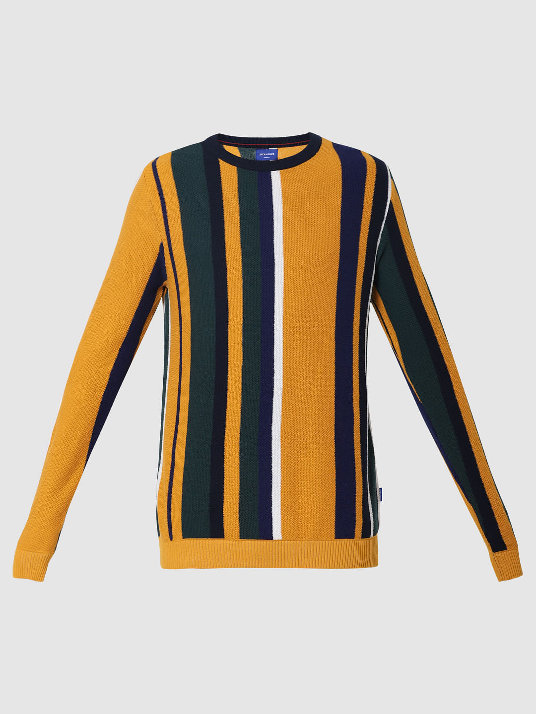 Yellow Striped Pullover