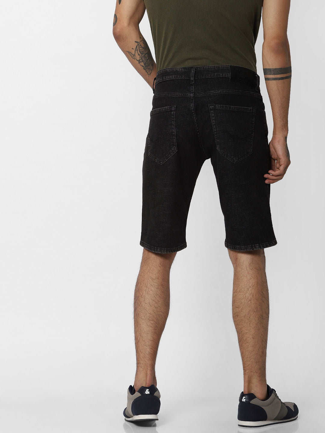 Black Denim Shorts