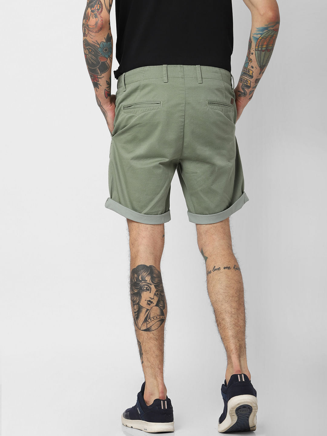 Green Chino Shorts