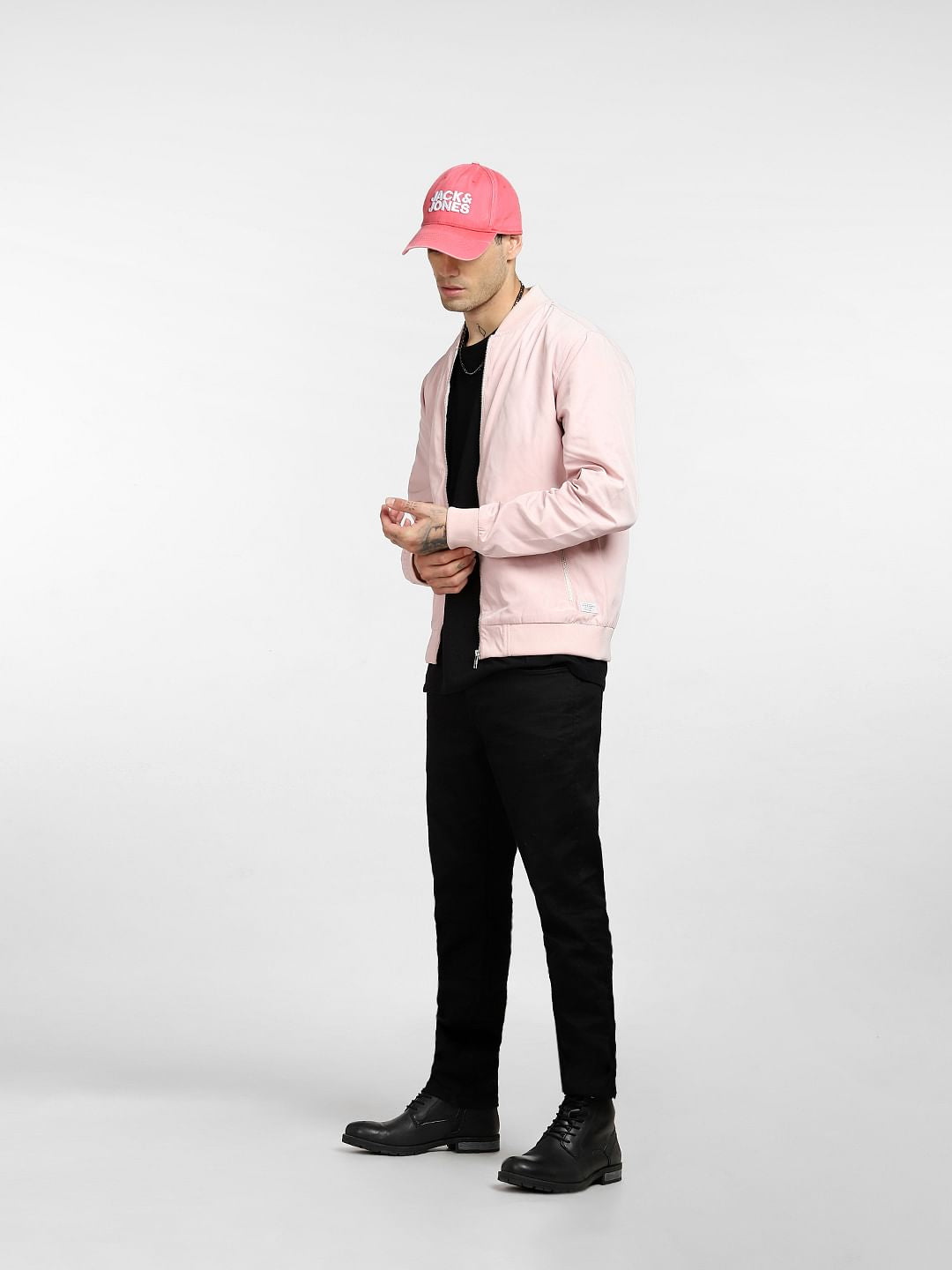 Light Pink Bomber Jacket