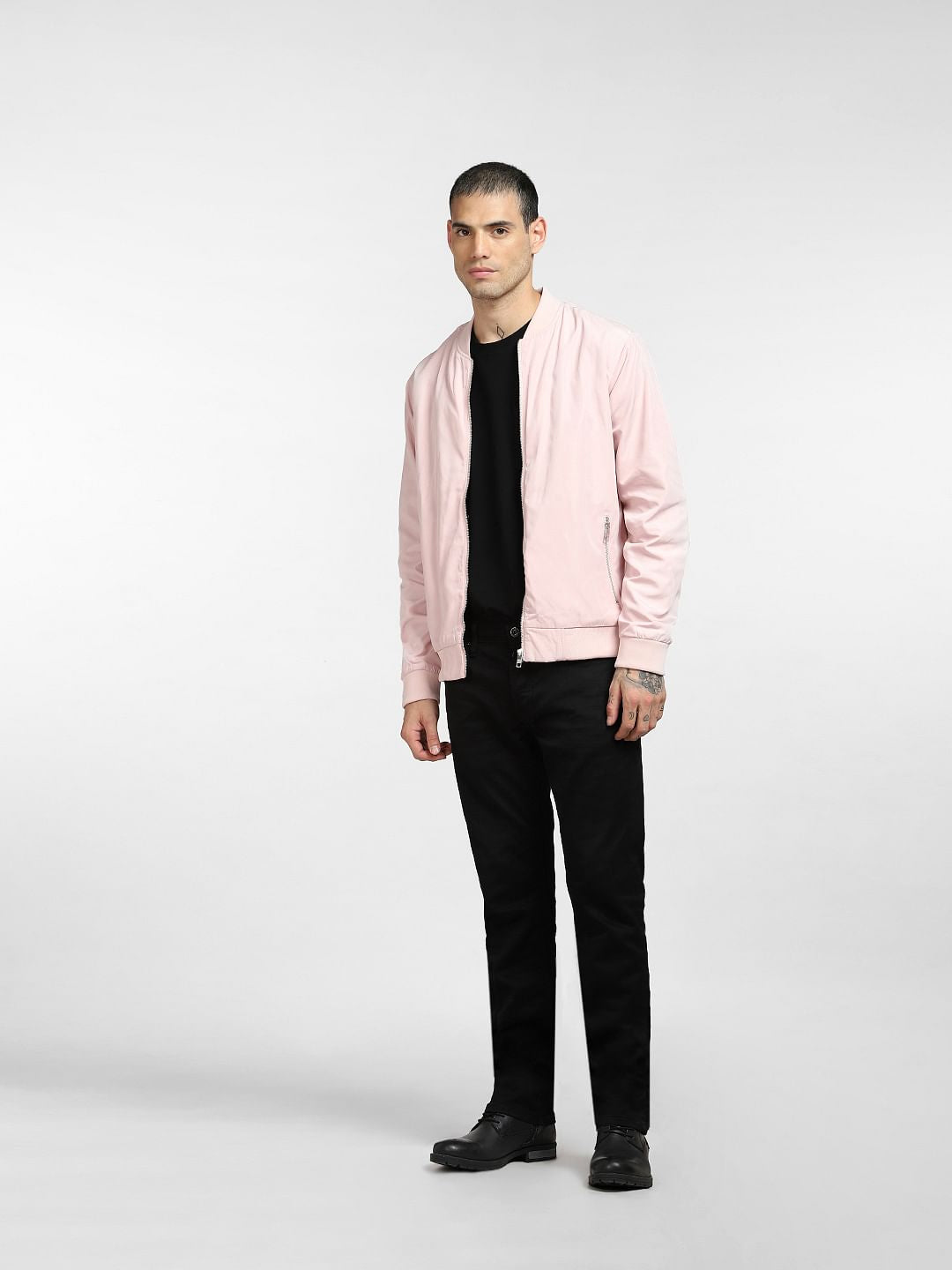 Light Pink Bomber Jacket