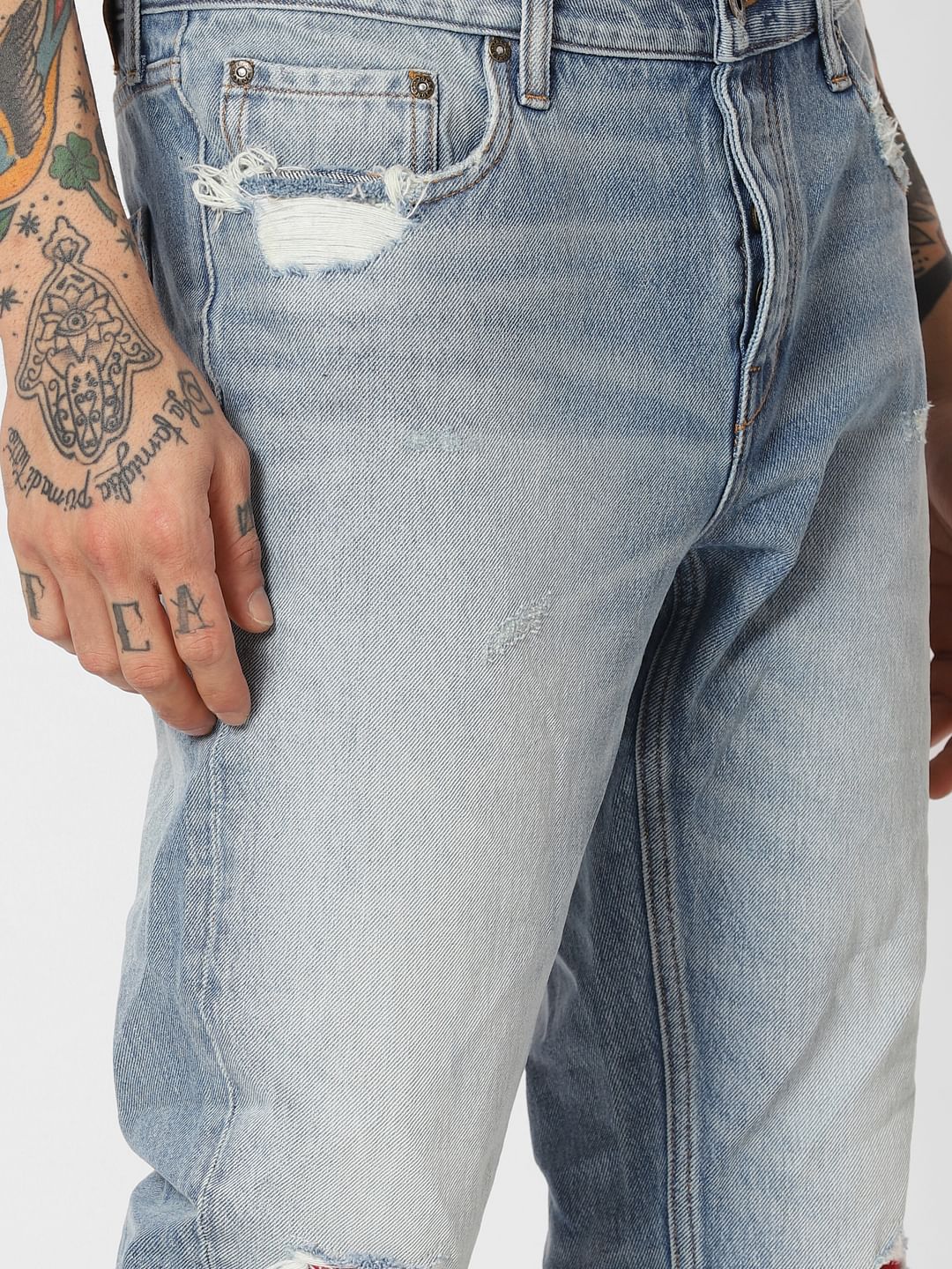 Light Blue Kinetic Stretch Tim Anti Fit Jeans