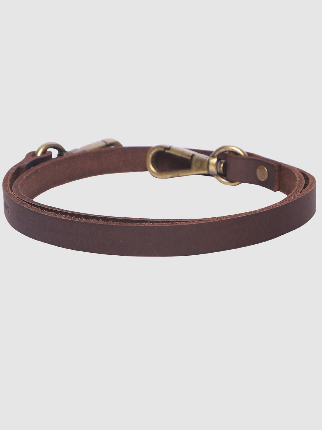 Brown Leather Lanyard