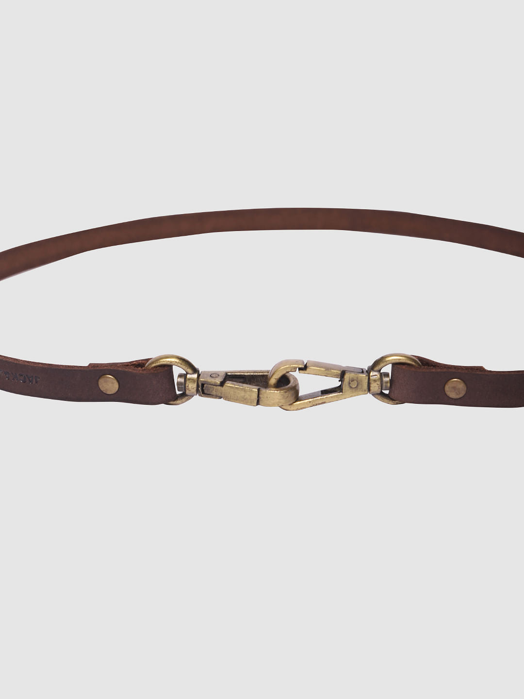 Brown Leather Lanyard