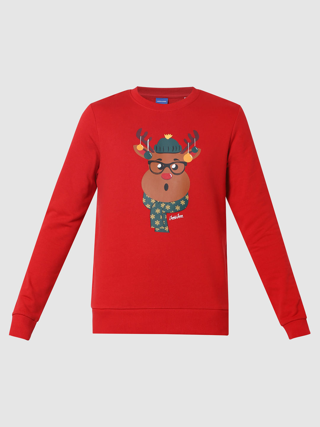 Red Reindeer Graphic Sweatshirt