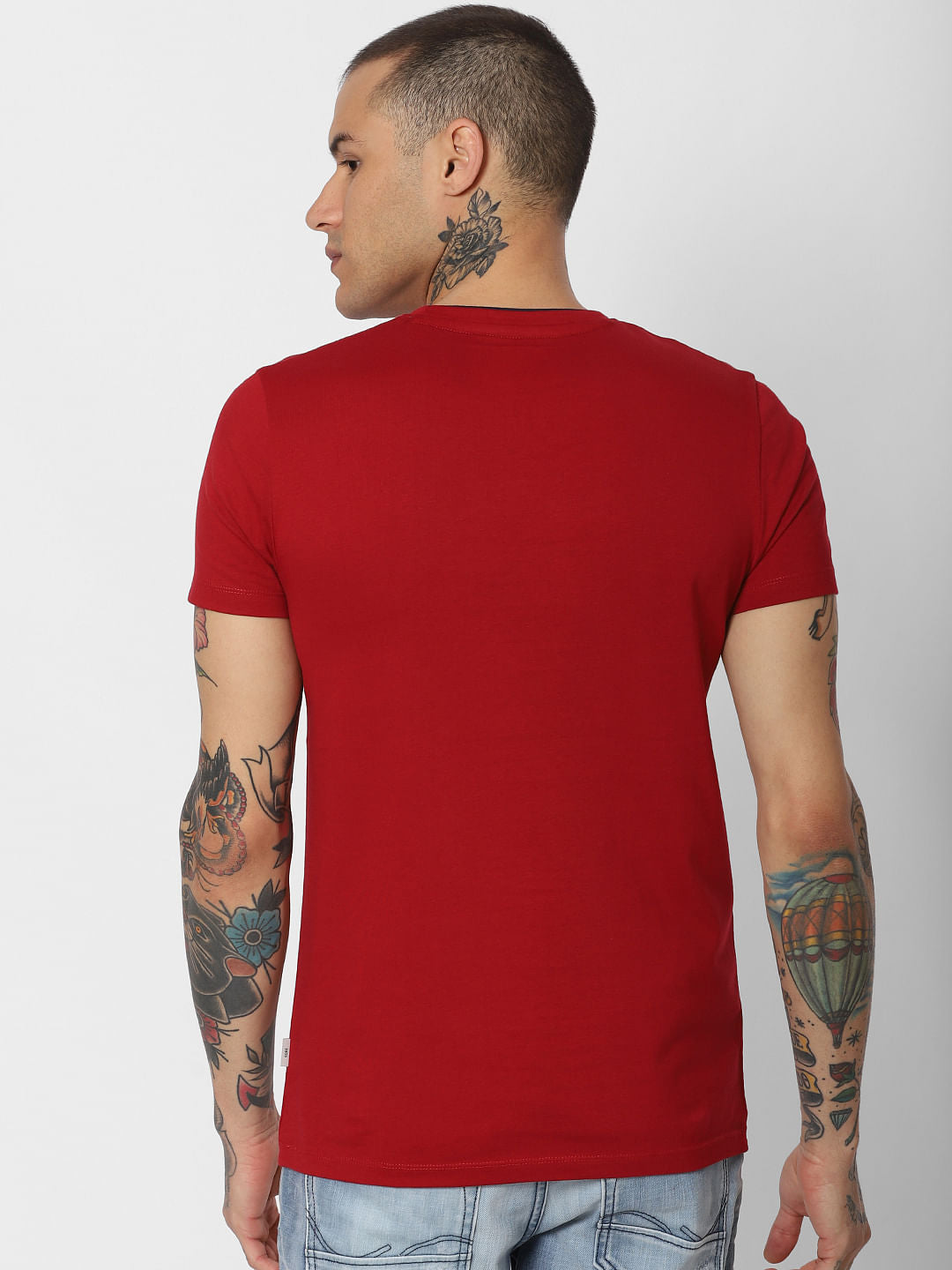 Red Crew Neck T-Shirt