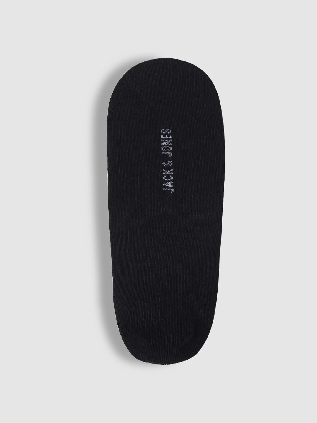 Pack Of Three No Show Socks - White, Grey, Black
