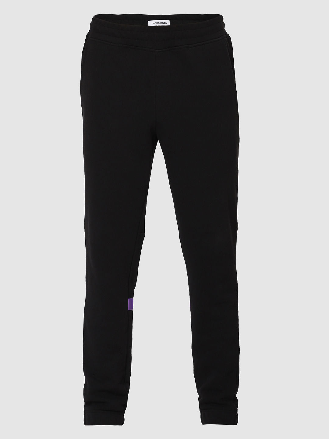 Black Tape Detail Sweatpants