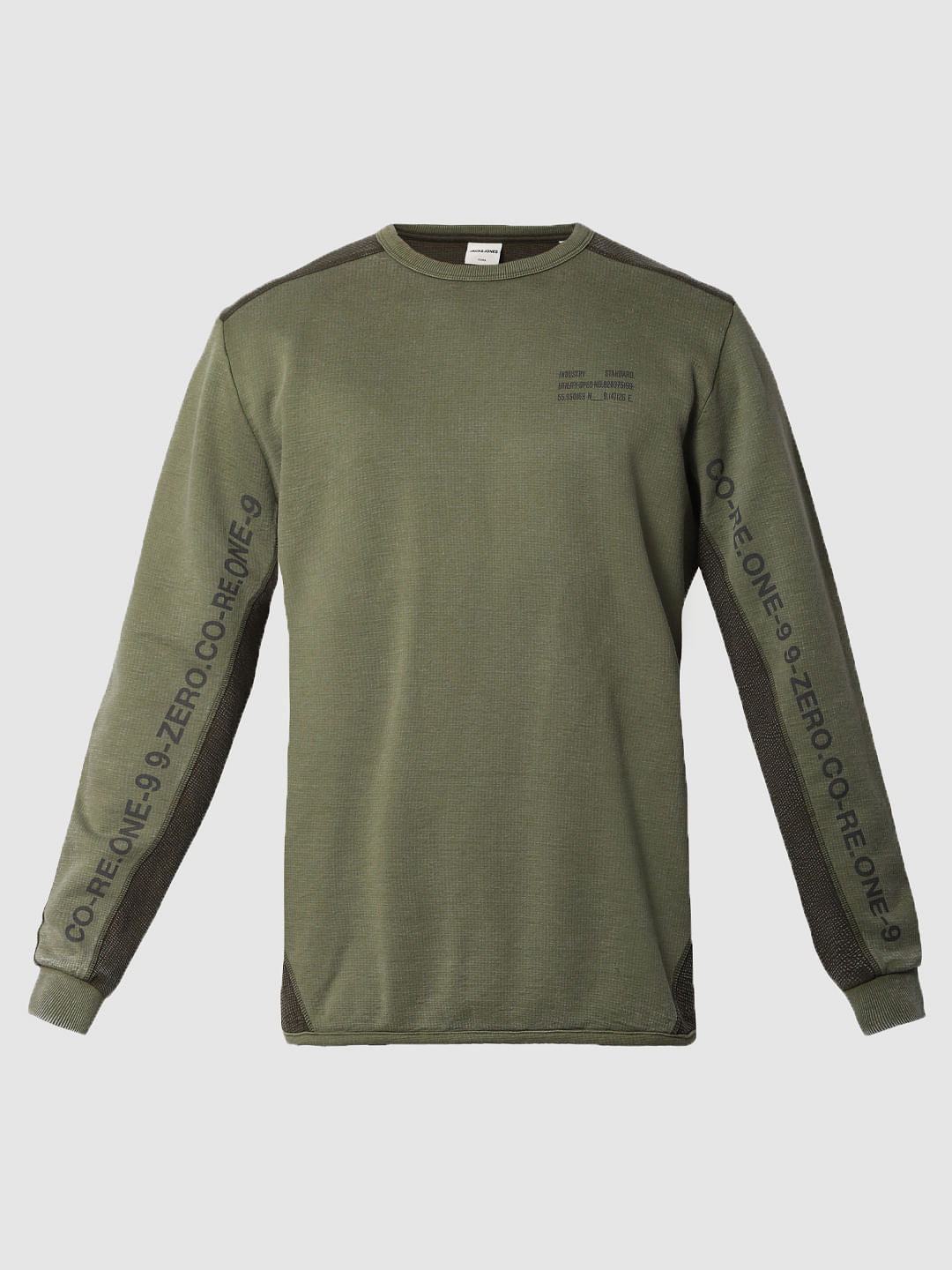 Green Two-Toned Sweatshirt