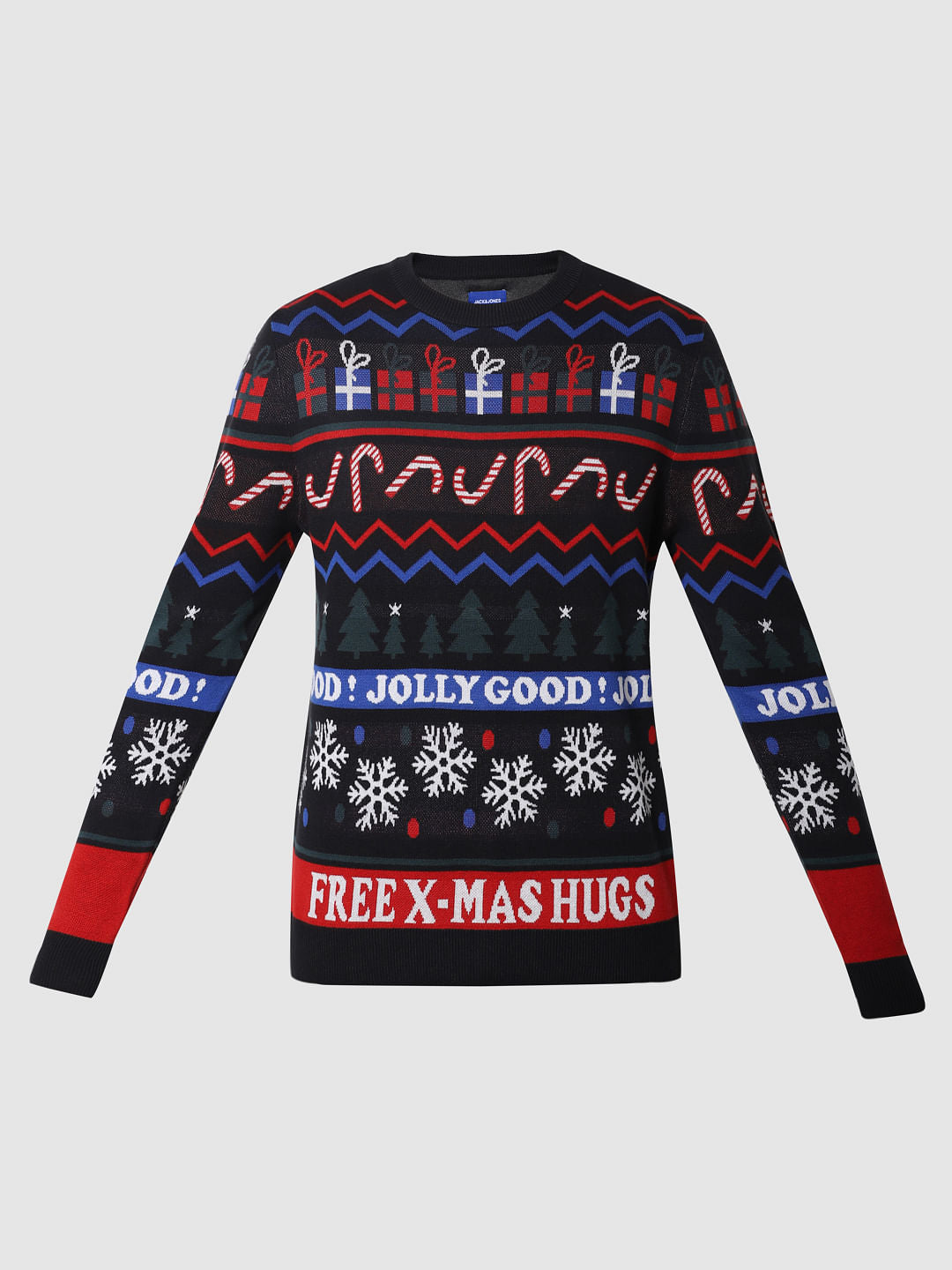 Black Printed Pullover