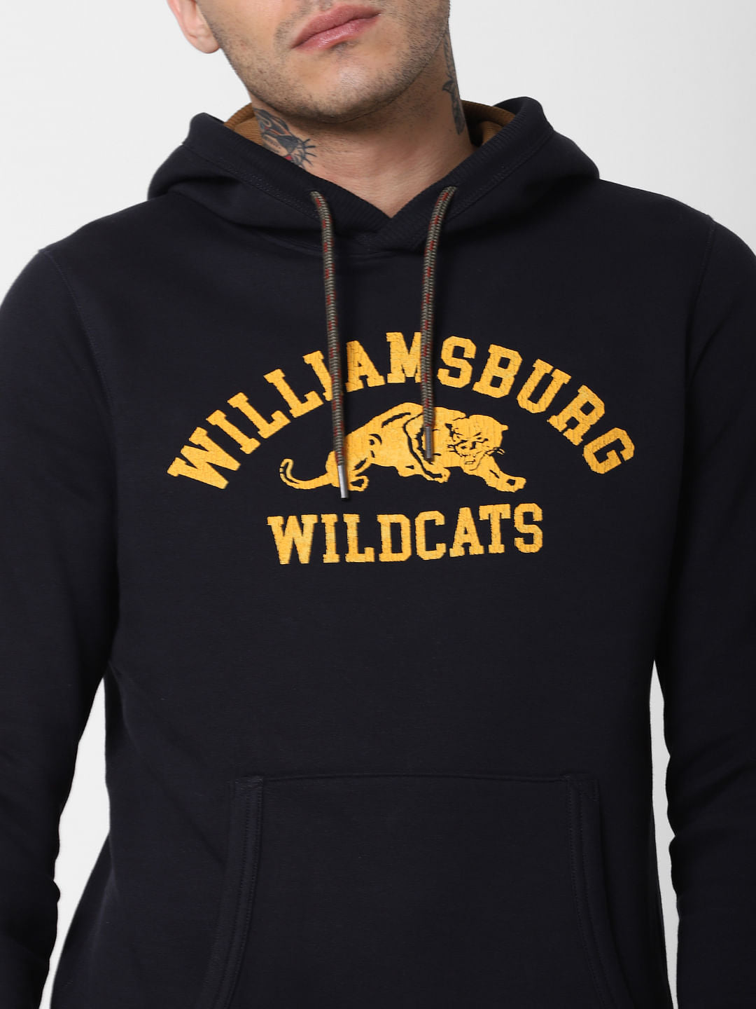 Navy Blue Hooded Sweatshirt