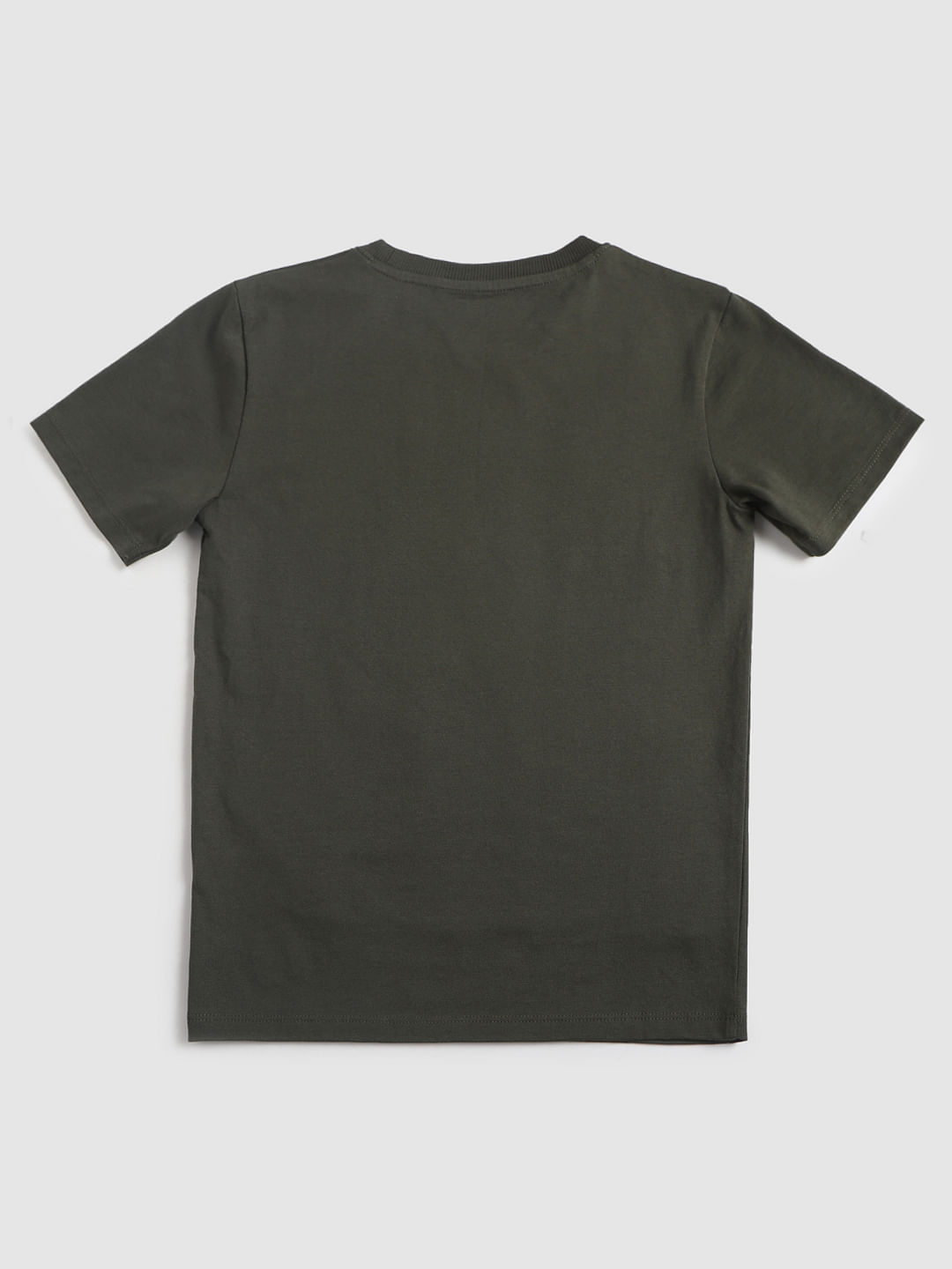 X Snoopy Dark Green Snoopy Graphic Crew Neck T-Shirt