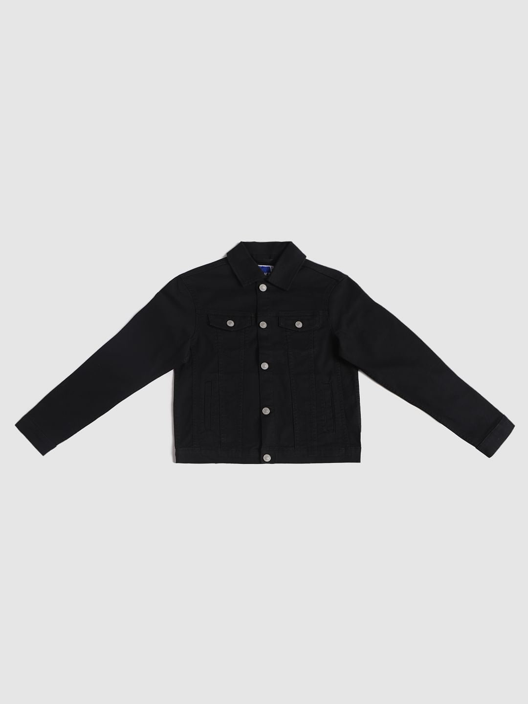 Boys Black Denim Jacket