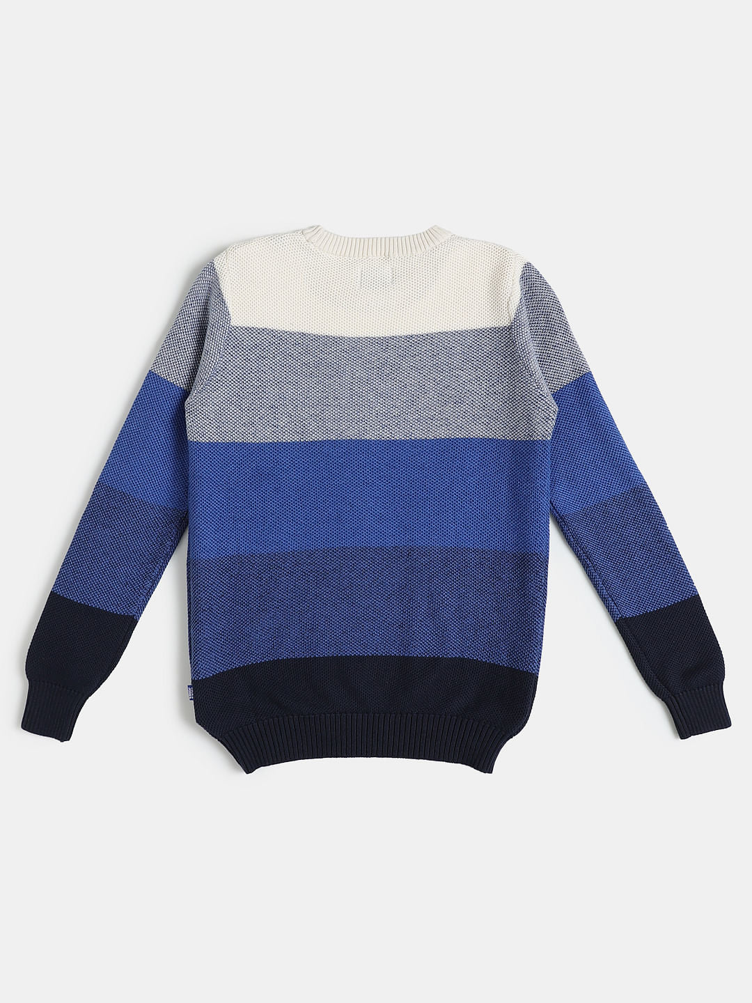 Boys Blue Striped Pullover