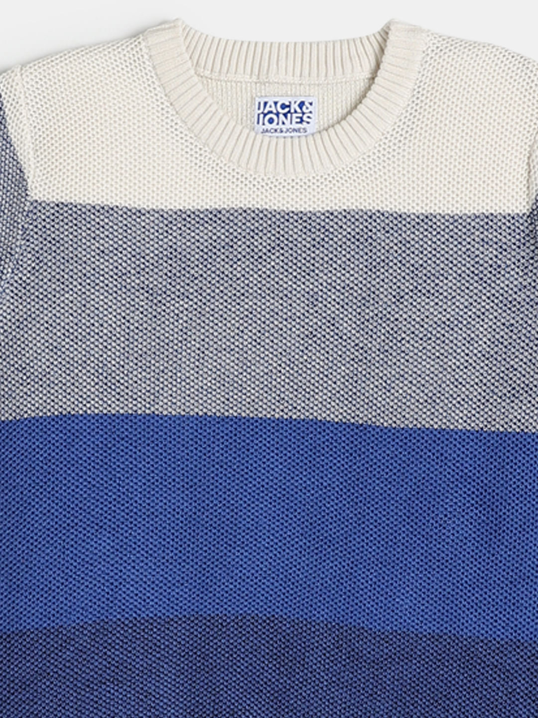 Boys Blue Striped Pullover