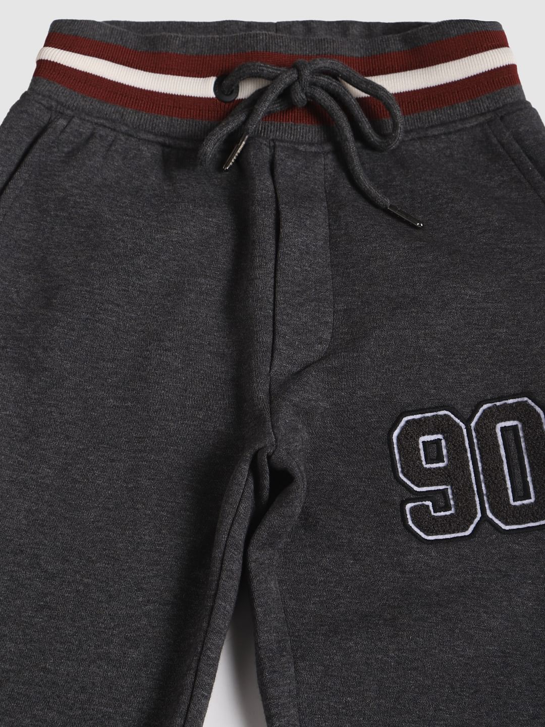 Boys Dark Grey Drawstring Sweatpants