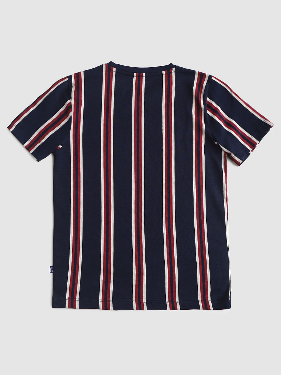 Red Striped Crew Neck T-shirt