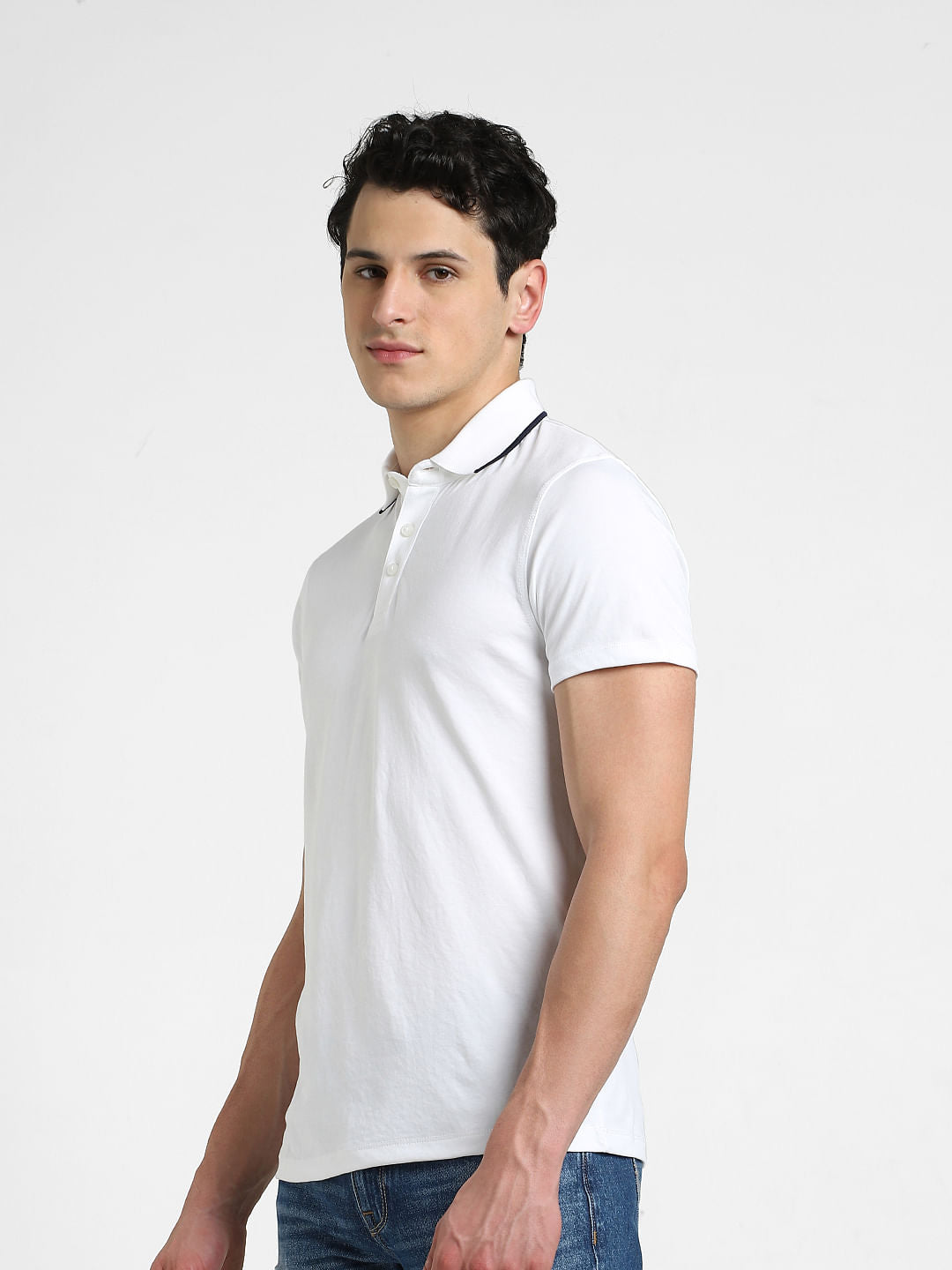 White Cotton Cool Max Polo