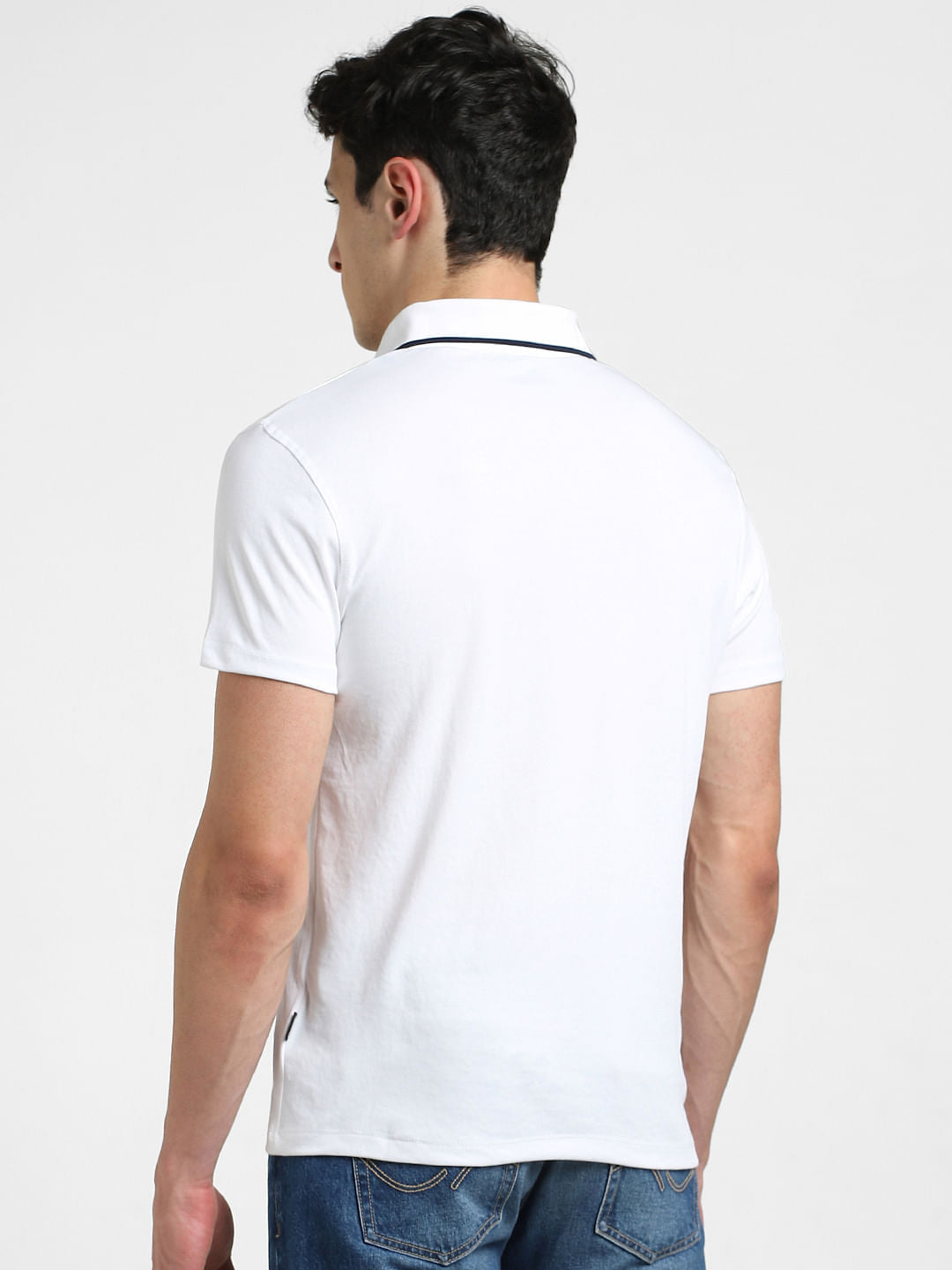 White Cotton Cool Max Polo