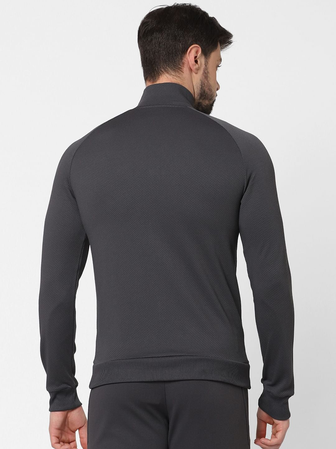 Dark Grey Zip Up Sweatshirt