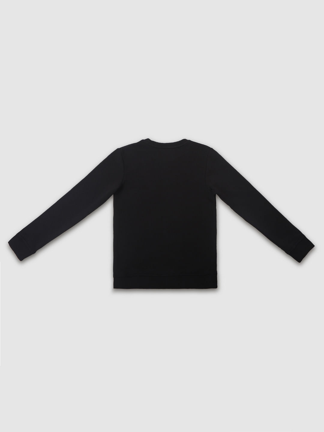 Boys Black Camo Print Sweatshirt