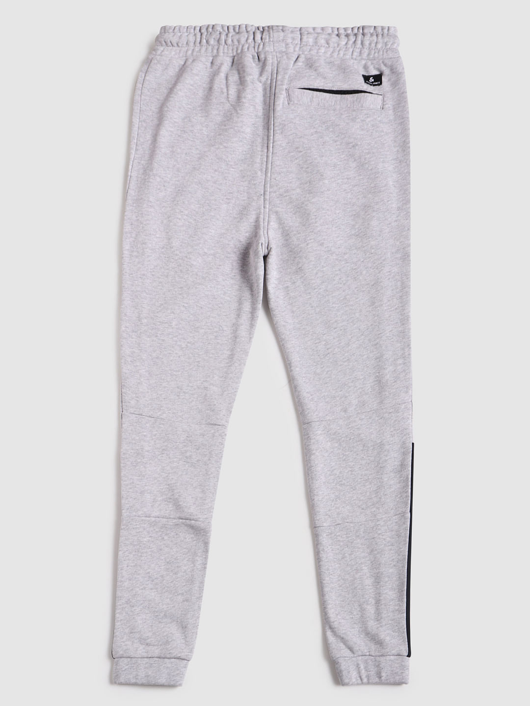 Boys Grey Logo Print Sweatpants