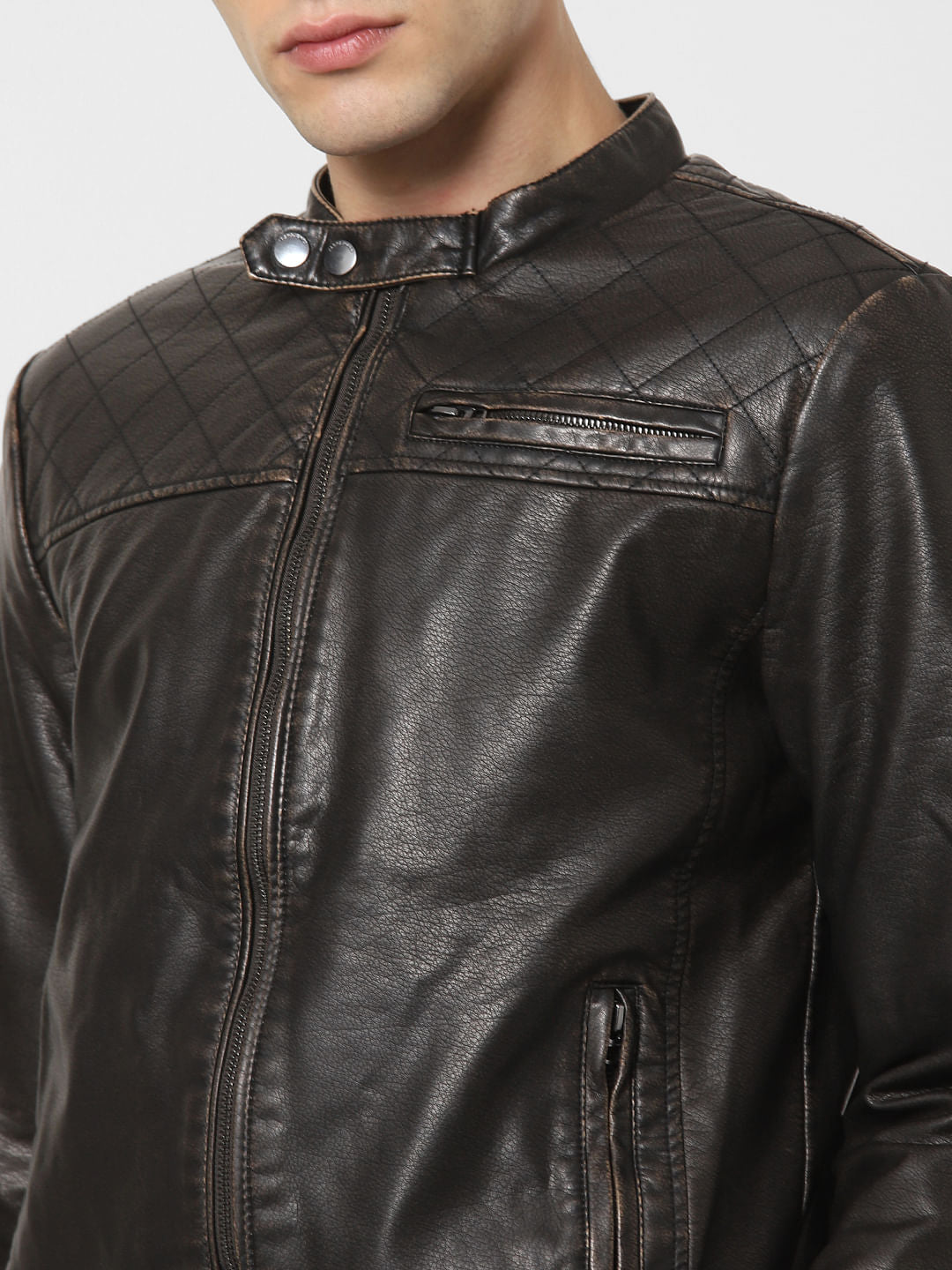 Chocolate Brown Bomber Jacket