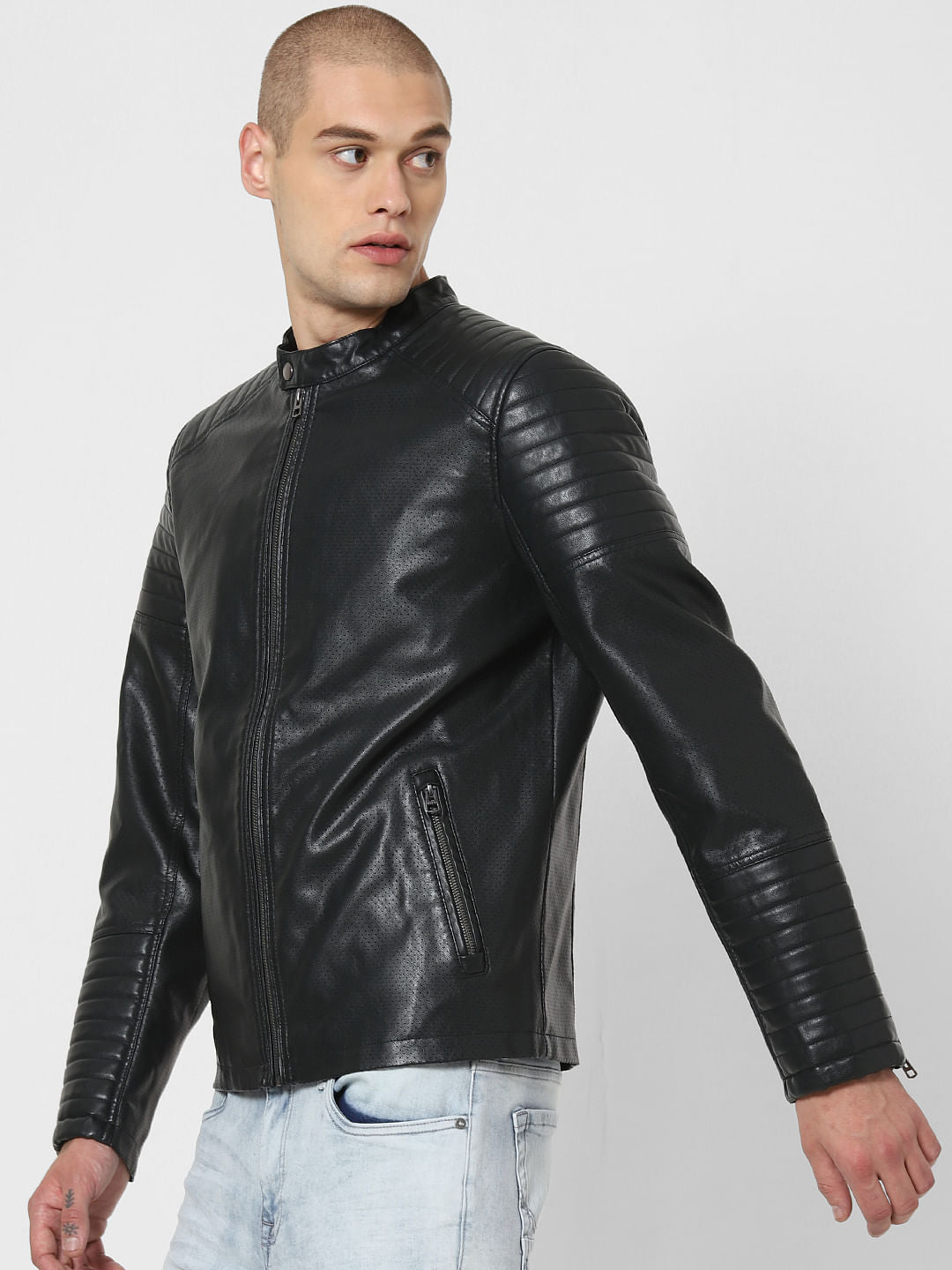 Dark Green Perforated Jacket