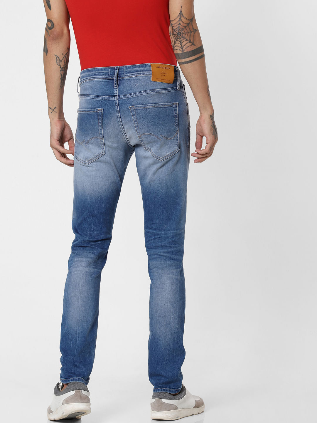 Blue Washed Glenn Slim Fit Jeans