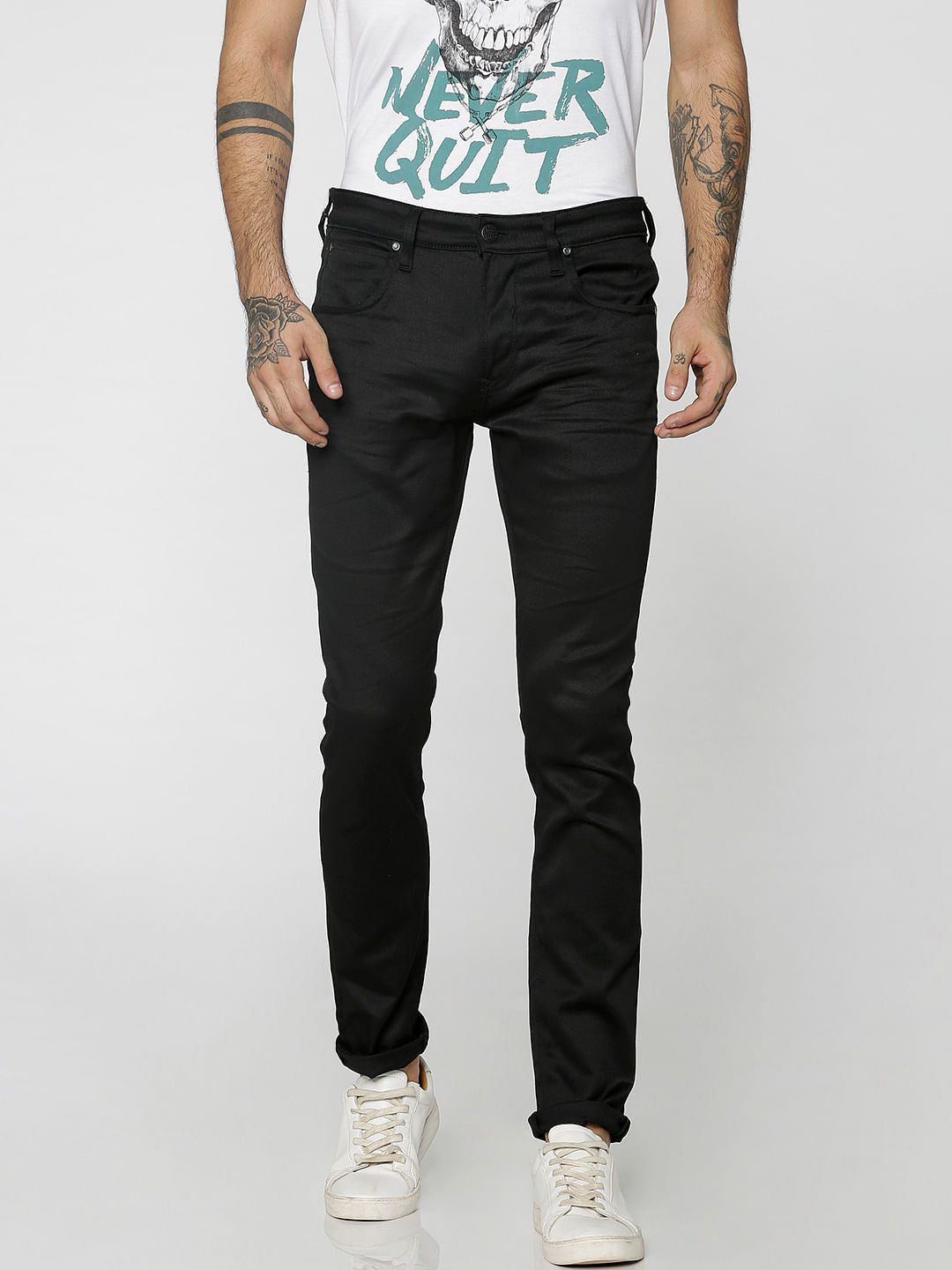 Black Low Rise Ben Skinny Jeans
