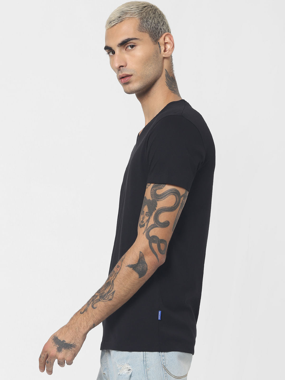 Black V-Neck T-shirt