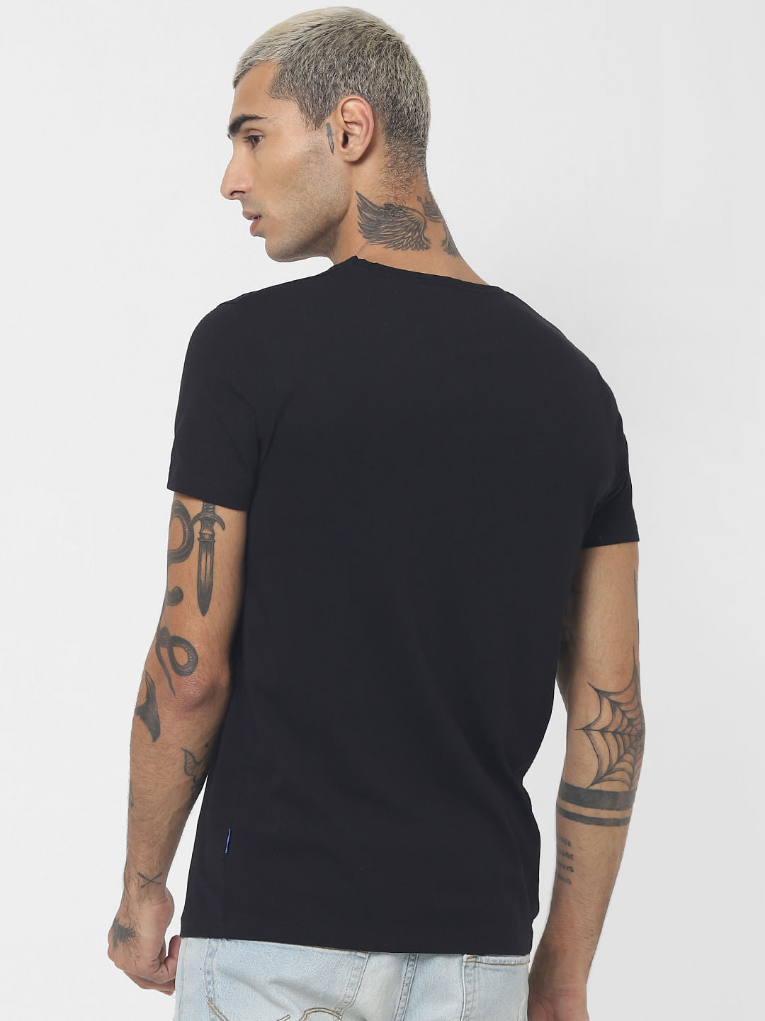 Black V-Neck T-shirt