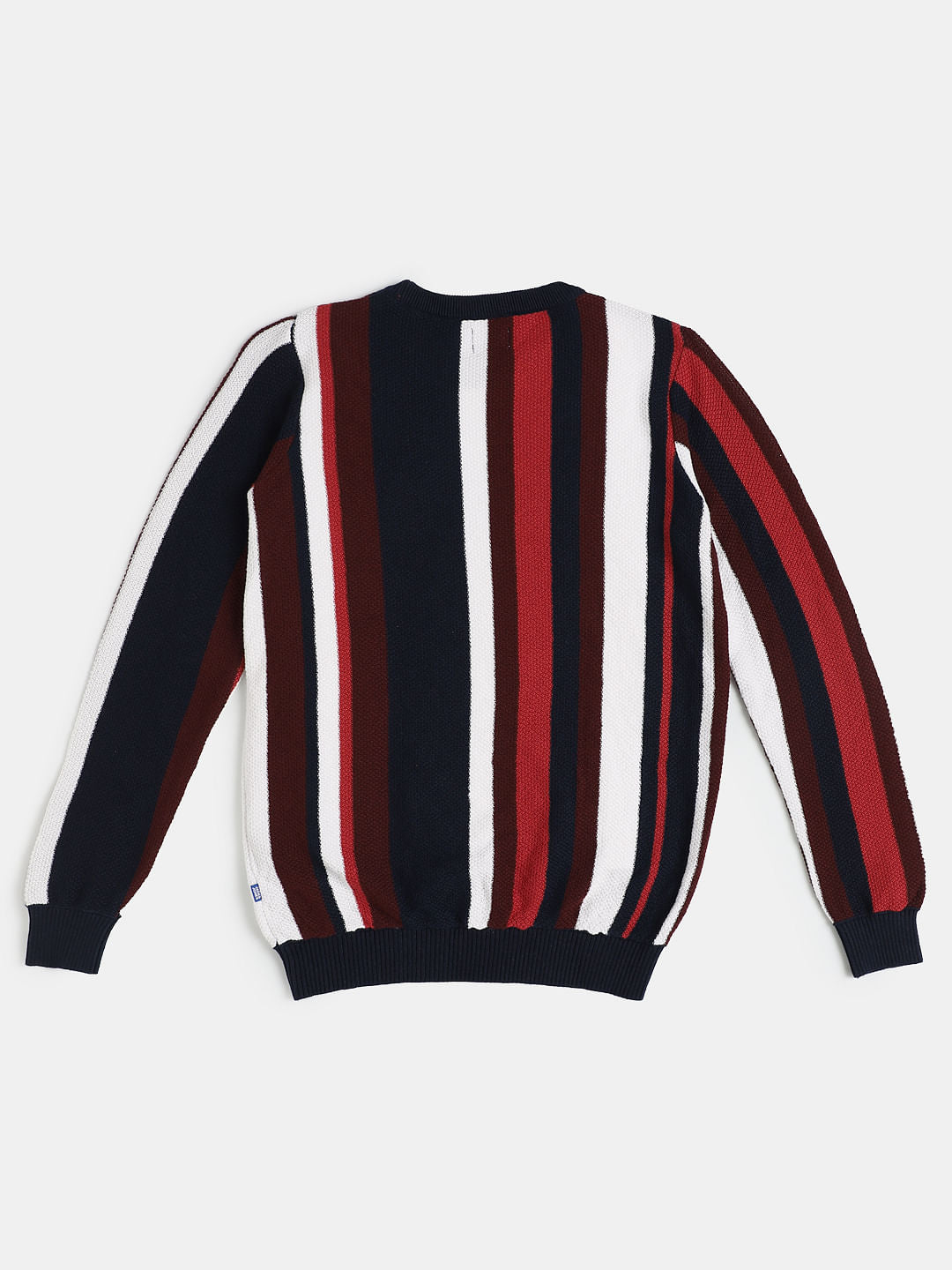 Boys Red Striped Pullover